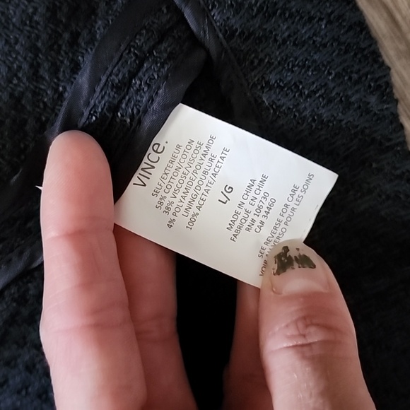 Vince Frayed Edge Tweed Jacket - Picture 7 of 8